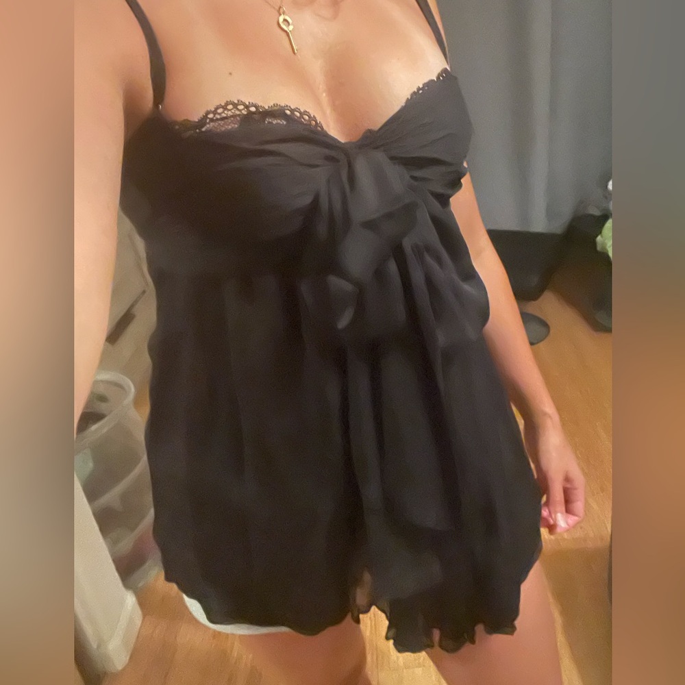 Dolce & Gabbana Black Lace Chemise